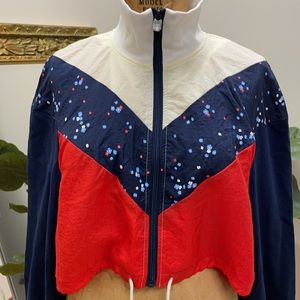 Juicy Couture Nylon Colorblock Windbreaker Jacket XS